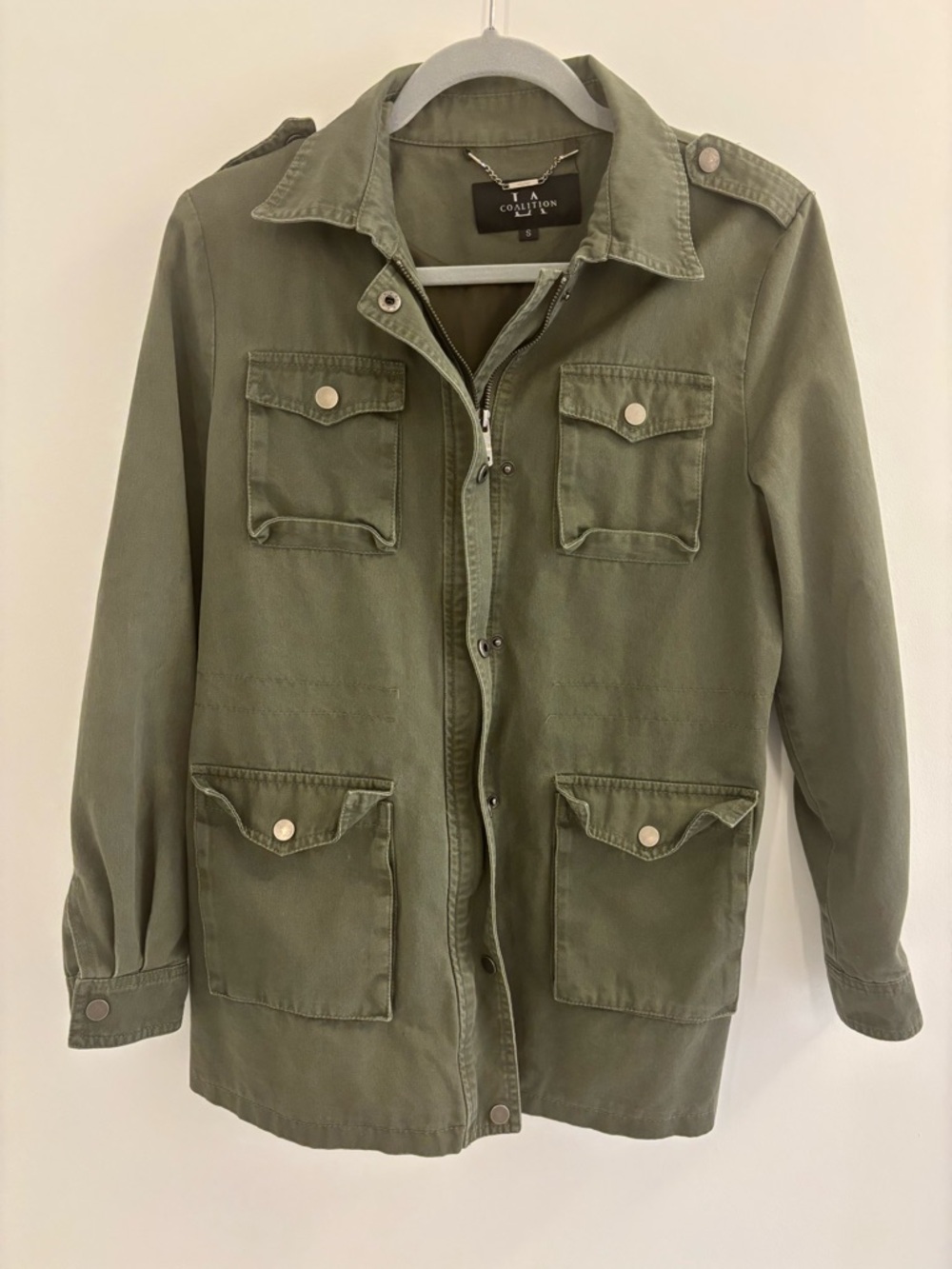 Collection Olive Utility Jean Jacket - Women